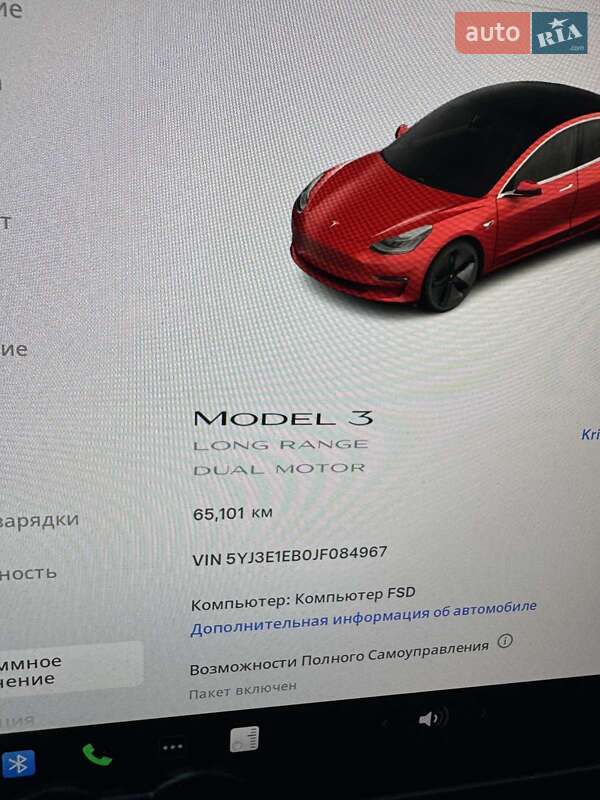 Седан Tesla Model 3 2018 в Львове