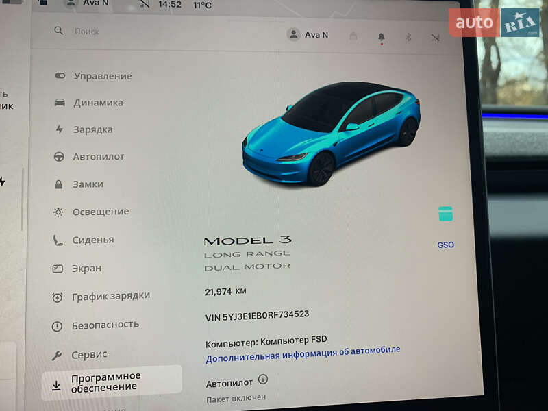 Седан Tesla Model 3 2024 в Киеве