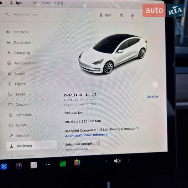 Седан Tesla Model 3 2019 в Черкассах фото 5 Седан Tesla Model 3 2019 в Черкассах