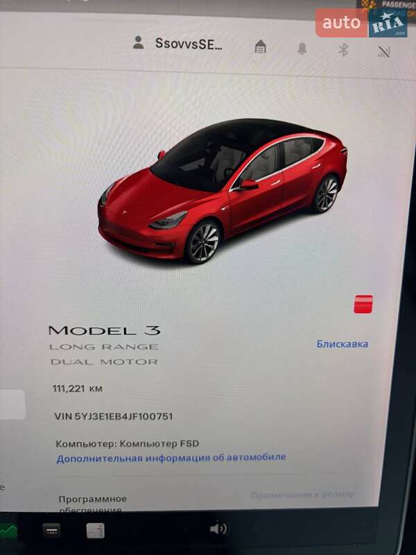 Седан Tesla Model 3 2018 в Луцьку