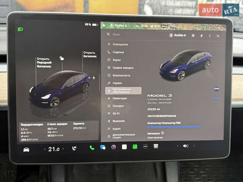 Седан Tesla Model 3 2022 в Стрию