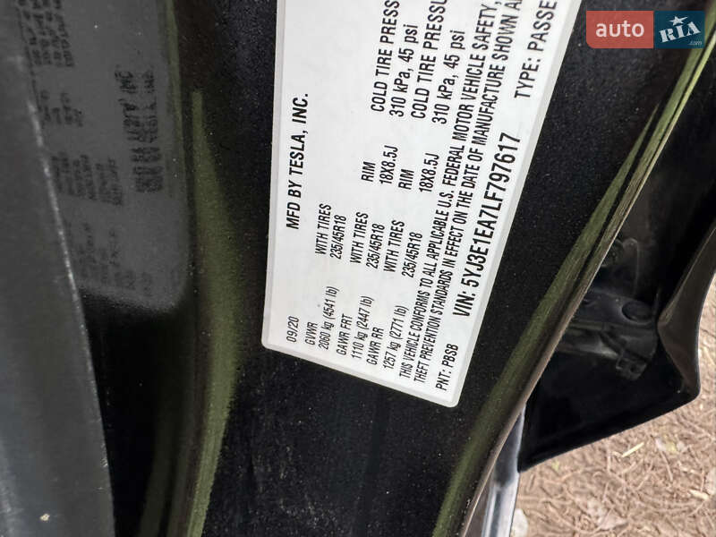 Седан Tesla Model 3 2020 в Днепре фото 7 Седан Tesla Model 3 2020 в Днепре