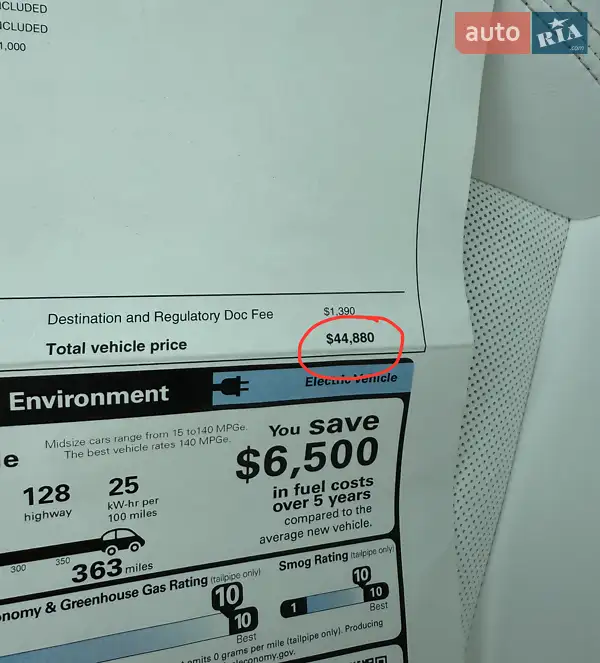 Седан Tesla Model 3 2025 в Киеве документ