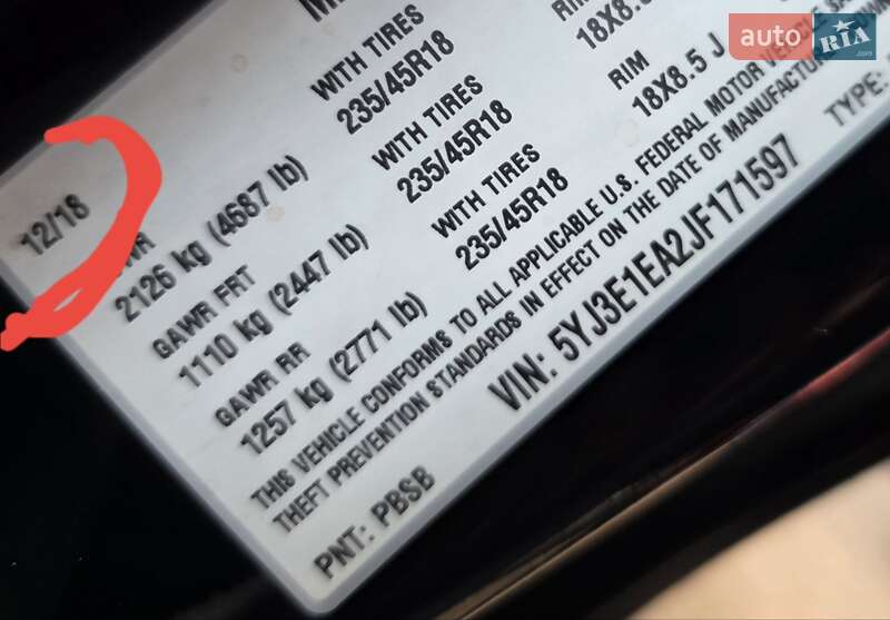 Седан Tesla Model 3 2018 в Львове фото 2 Седан Tesla Model 3 2018 в Львове