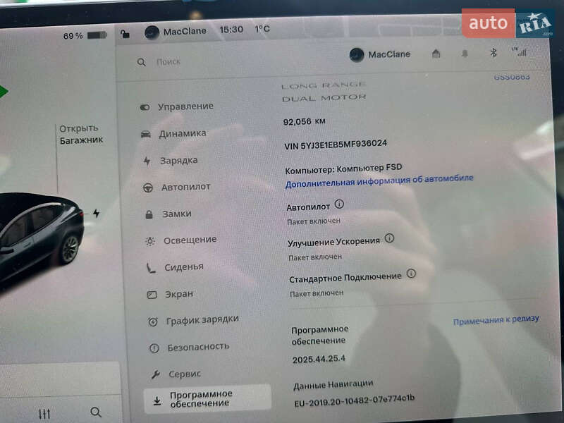 Седан Tesla Model 3 2021 в Ужгороде