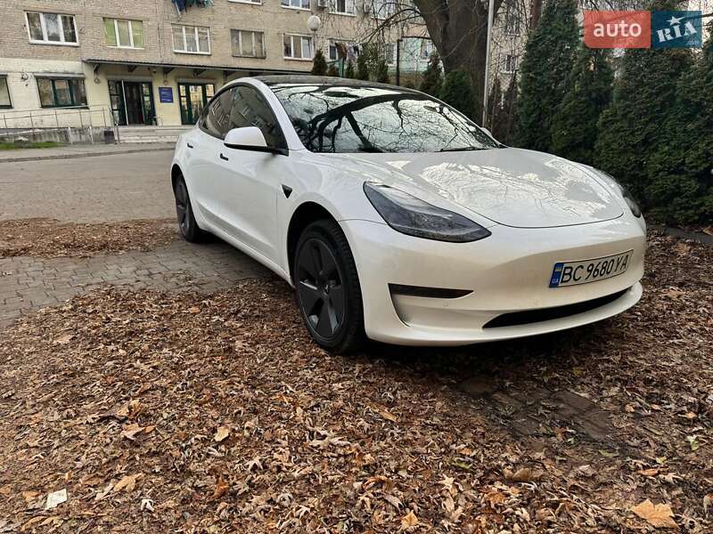 2022 Tesla Model 3, VIN 5YJ3E1EB0NF193077:plate — фото 1 (autoria)
