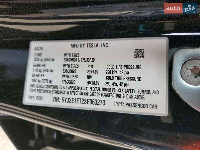 Седан Tesla Model 3 2025 в Киеве фото 13 Седан Tesla Model 3 2025 в Киеве