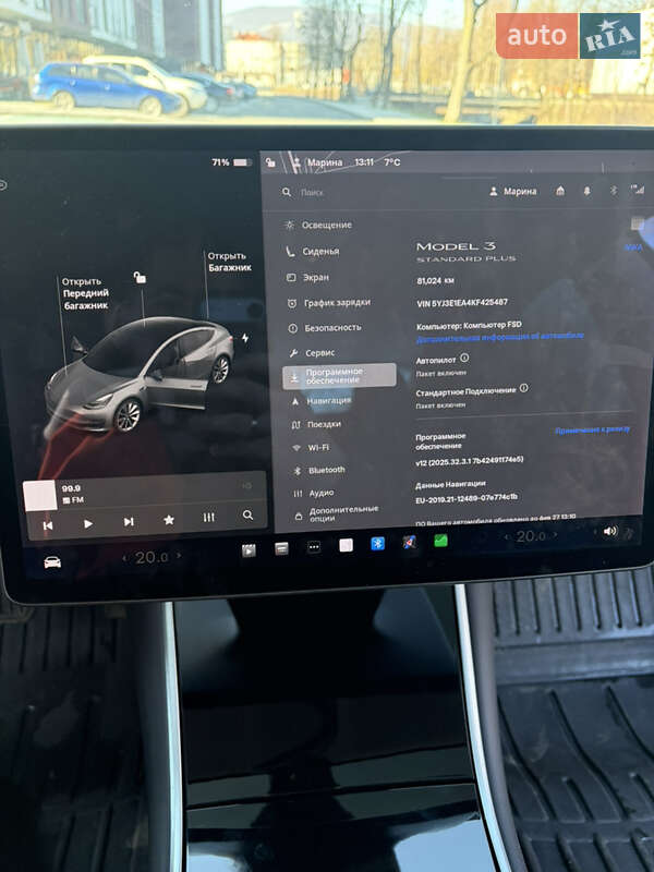 Седан Tesla Model 3 2019 в Сваляві фото 9 Седан Tesla Model 3 2019 в Сваляві