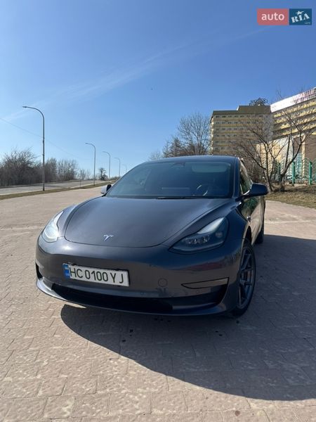 2022 Tesla Model 3, VIN 5YJ3E1EB5NF287407:plate — фото 1 (autoria)