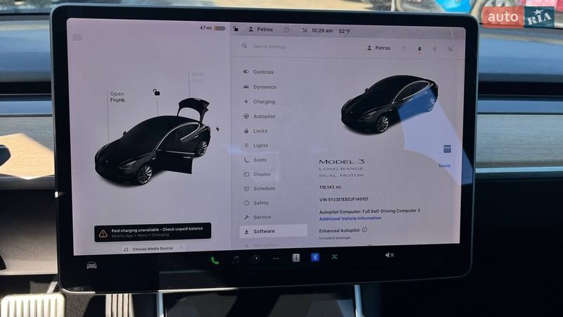 Седан Tesla Model 3 2018 в Луцке