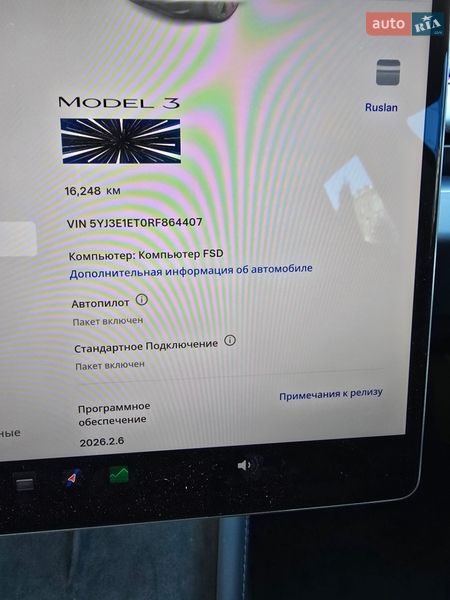 Седан Tesla Model 3 2024 в Киеве