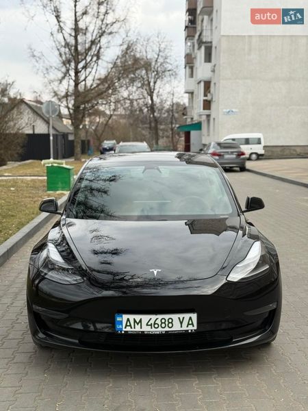 2021 Tesla Model-3, VIN 5YJ3E7EB3MF896738:plate — фото 1 (autoria)