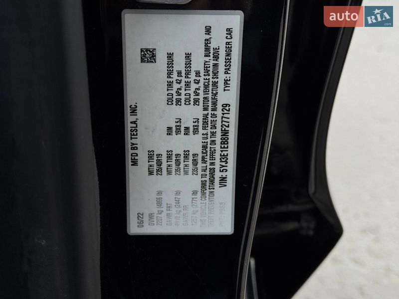 Седан Tesla Model 3 2022 в Ровно фото 60 Седан Tesla Model 3 2022 в Ровно