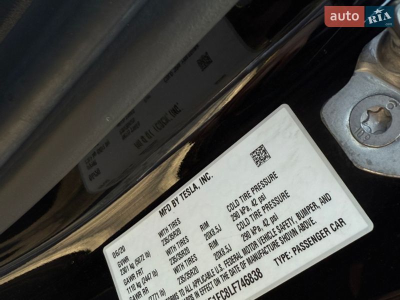 Седан Tesla Model 3 2020 в Лубнах фото 57 Седан Tesla Model 3 2020 в Лубнах