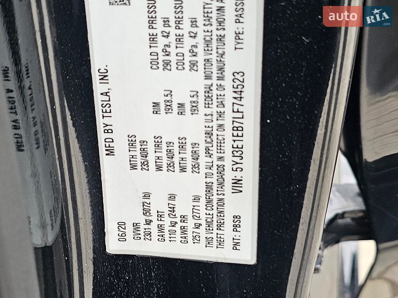 Седан Tesla Model 3 2020 в Львове фото 48 Седан Tesla Model 3 2020 в Львове