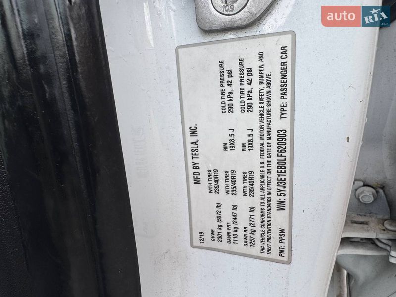 Седан Tesla Model 3 2019 в Луцьку фото 18 Седан Tesla Model 3 2019 в Луцьку