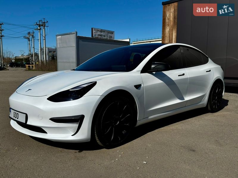 2022 Tesla Model 3, VIN 5YJ3E1EB3NF184308:plate — фото 1 (autoria)