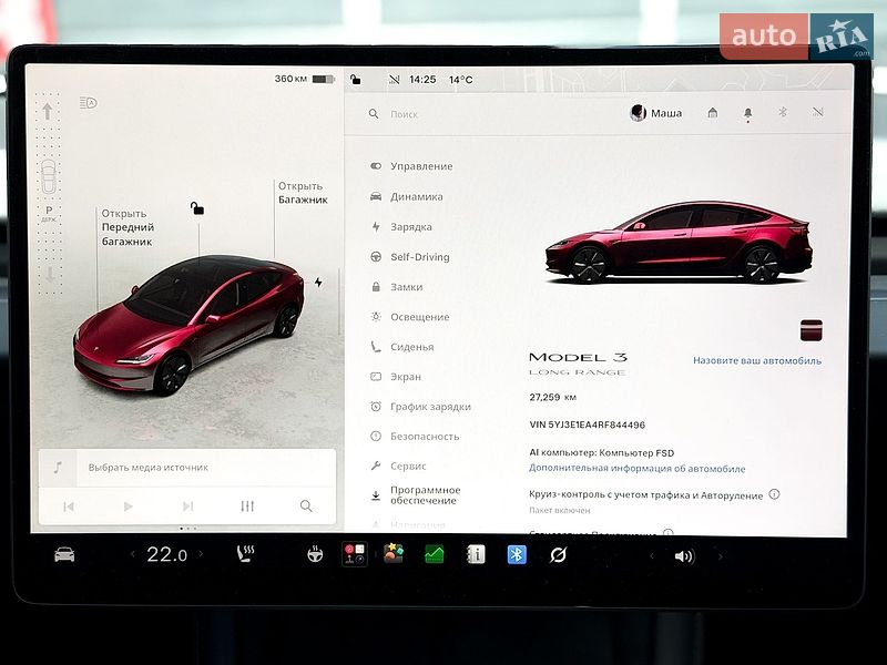 Седан Tesla Model 3 2024 в Києві