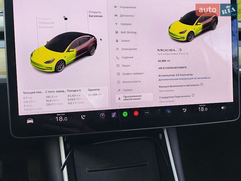 Седан Tesla Model 3 2019 в Кам'янському фото 16 Седан Tesla Model 3 2019 в Кам'янському