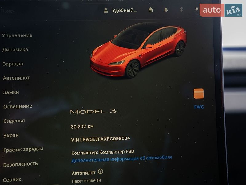 Седан Tesla Model 3 2024 в Києві