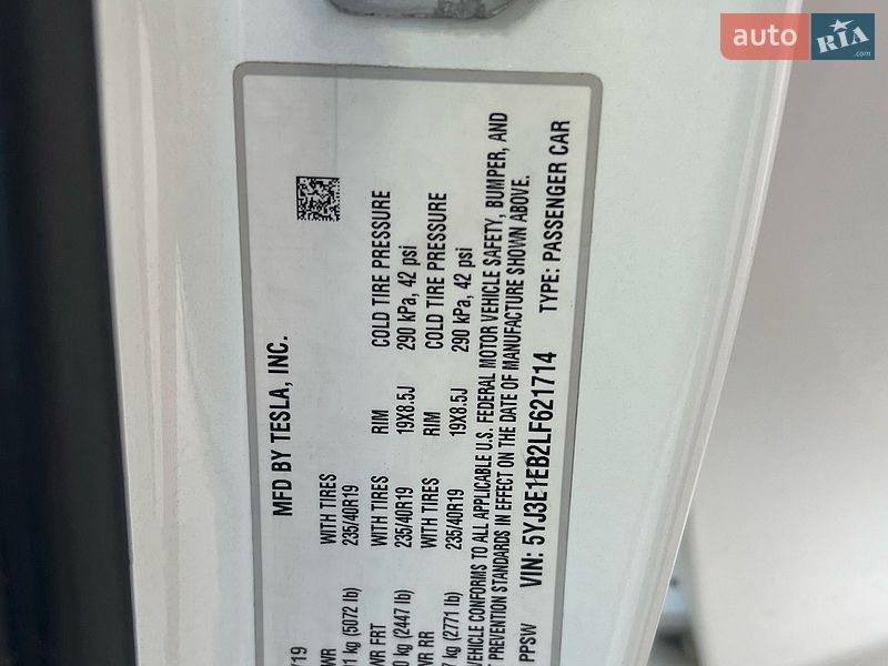 Седан Tesla Model 3 2020 в Житомире фото 32 Седан Tesla Model 3 2020 в Житомире