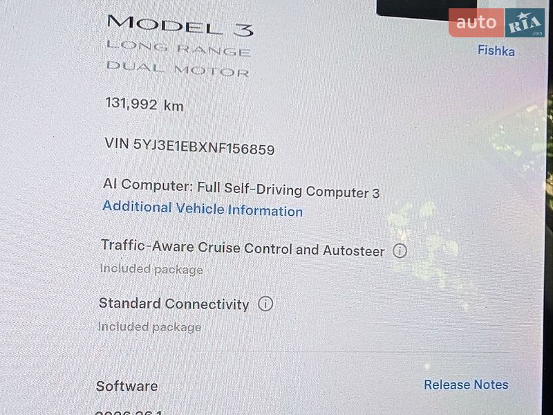 Седан Tesla Model 3 2022 в Киеве