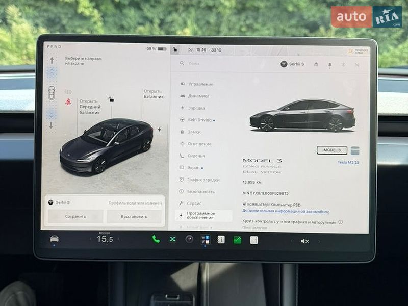 Седан Tesla Model 3 2025 в Хмельницькому