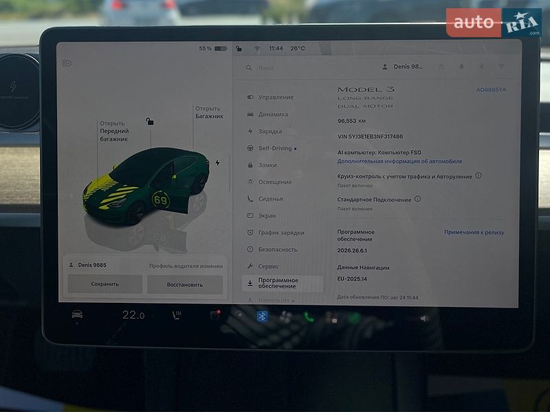 Седан Tesla Model 3 2022 в Мукачевому фото 17 Седан Tesla Model 3 2022 в Мукачевому
