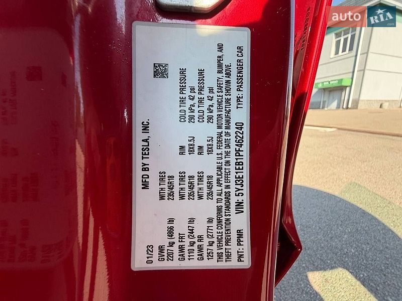 Седан Tesla Model 3 2023 в Києві фото 5 Седан Tesla Model 3 2023 в Києві