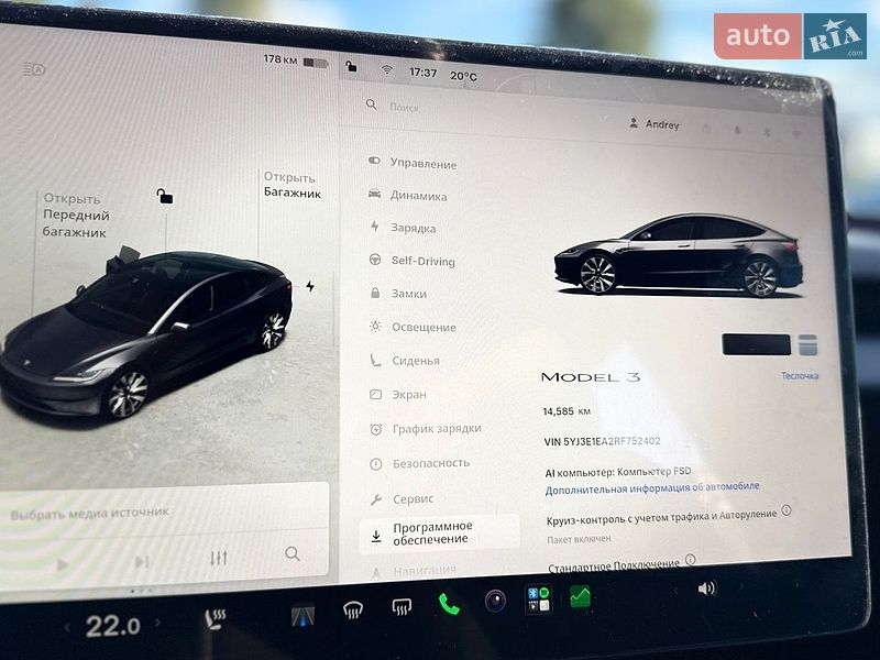 Седан Tesla Model 3 2024 в Вінниці
