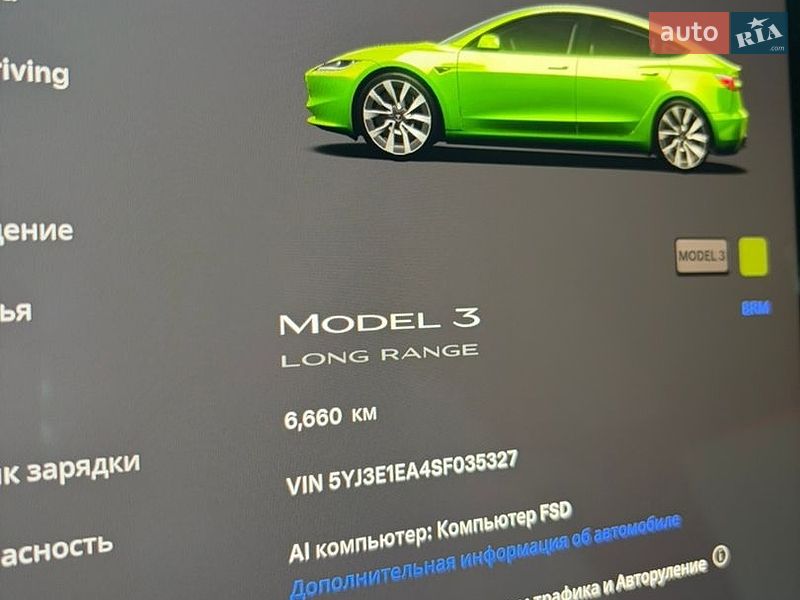 Седан Tesla Model 3 2025 в Києві