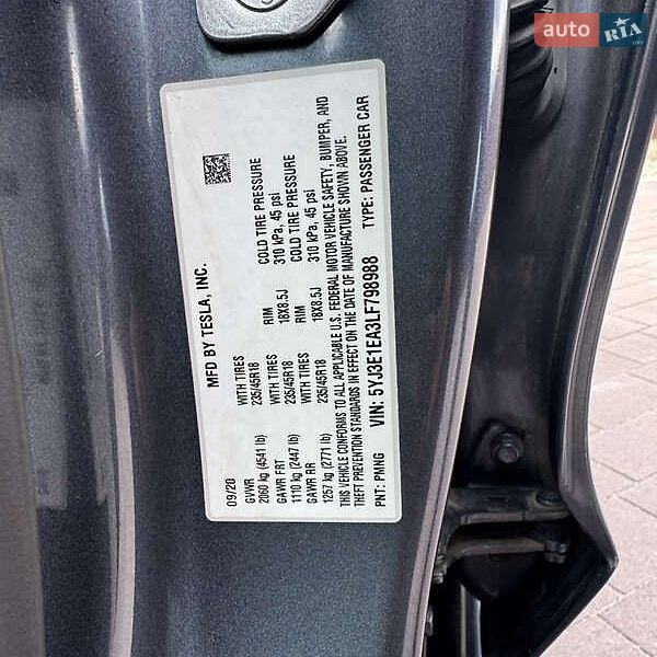 Седан Tesla Model 3 2020 в Виннице фото 11 Седан Tesla Model 3 2020 в Виннице