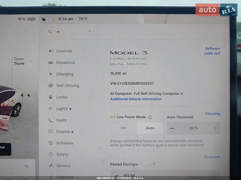 Седан Tesla Model 3 2024 в Киеве