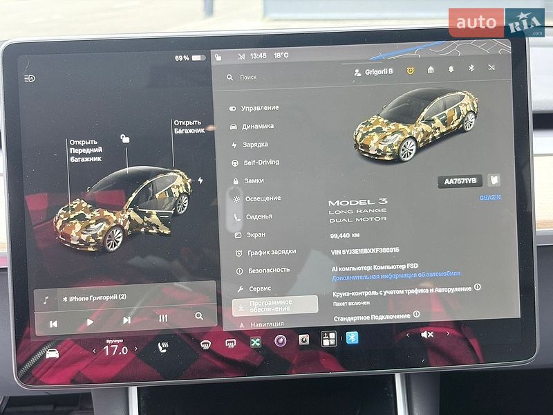 Седан Tesla Model 3 2019 в Киеве
