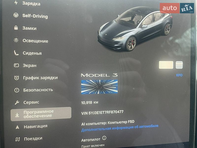 Седан Tesla Model 3 2024 в Києві