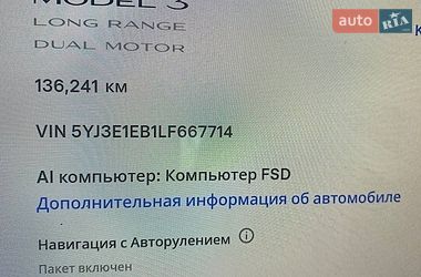 Седан Tesla Model 3 2020 в Дніпрі