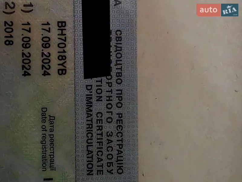 Седан Tesla Model 3 2018 в Білгороді-Дністровському документ