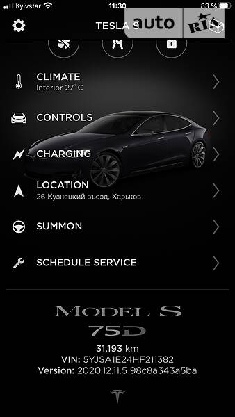 Хетчбек Tesla Model S 2017 в Харкові