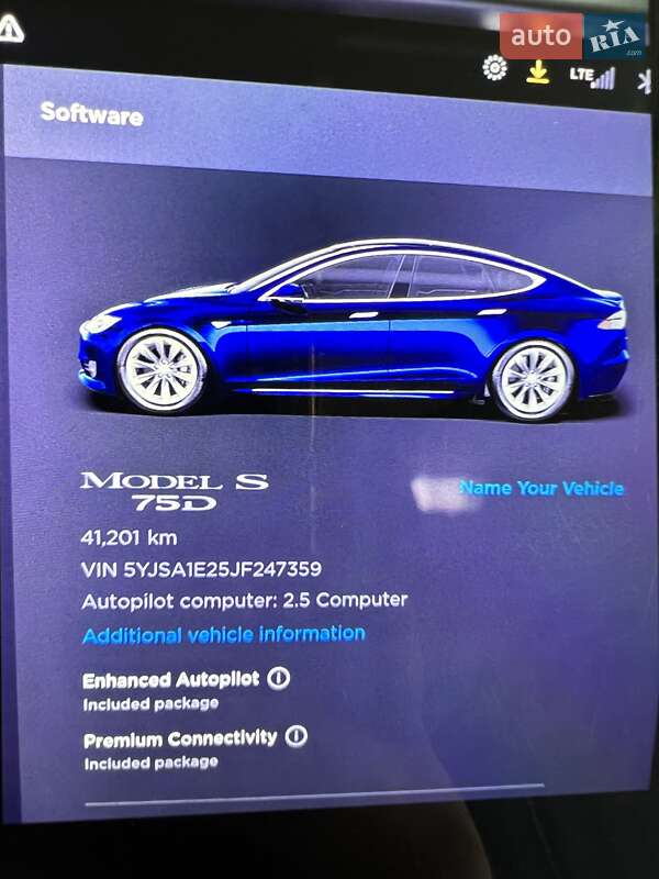 Ліфтбек Tesla Model S 2018 в Львові