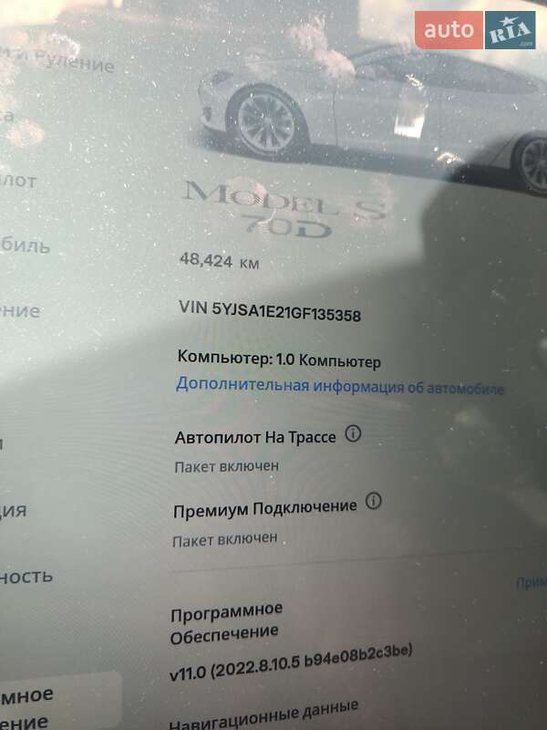 Ліфтбек Tesla Model S 2016 в Запоріжжі