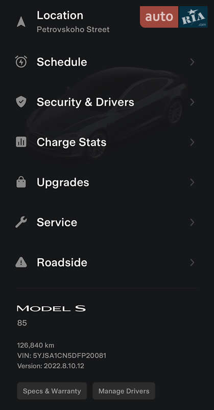 Ліфтбек Tesla Model S 2013 в Києві