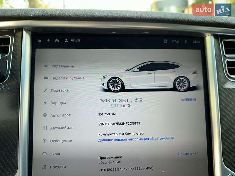Лифтбек Tesla Model S 2017 в Каменец-Подольском