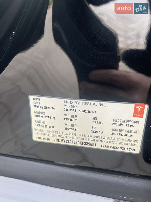 Лифтбек Tesla Model S 2019 в Одессе фото 59 Лифтбек Tesla Model S 2019 в Одессе