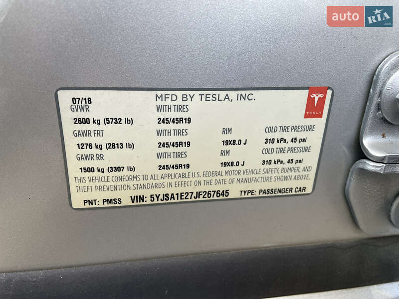 Ліфтбек Tesla Model S 2018 в Василькові