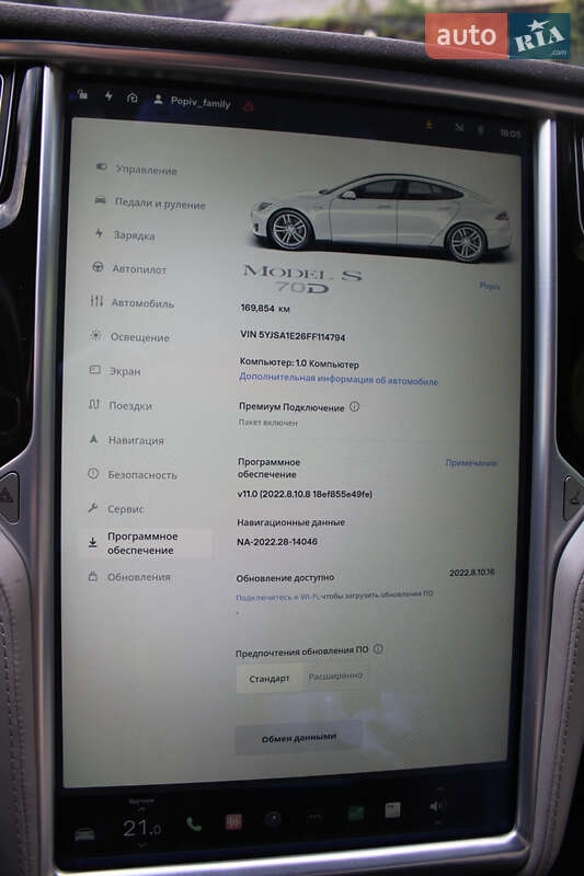 Ліфтбек Tesla Model S 2015 в Львові