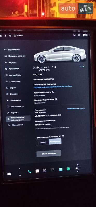 Ліфтбек Tesla Model S 2016 в Одесі