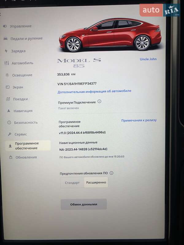 Лифтбек Tesla Model S 2014 в Саврани