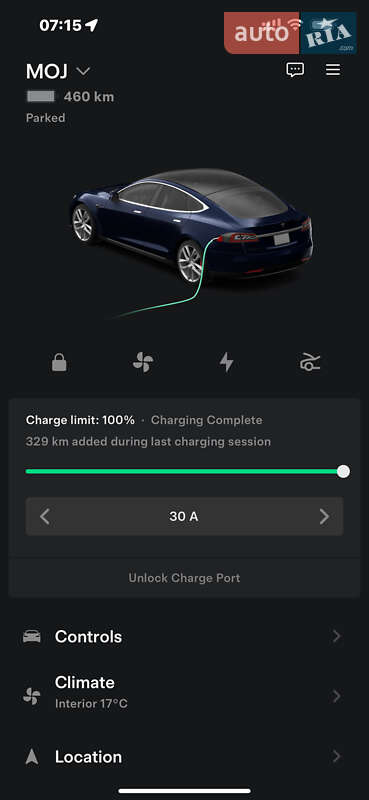 Ліфтбек Tesla Model S 2015 в Чернівцях