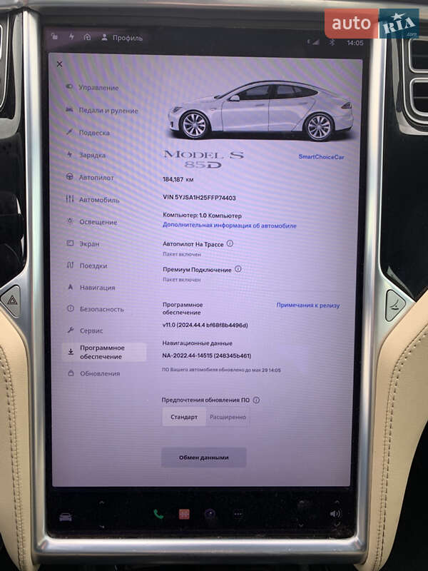 Лифтбек Tesla Model S 2015 в Львове