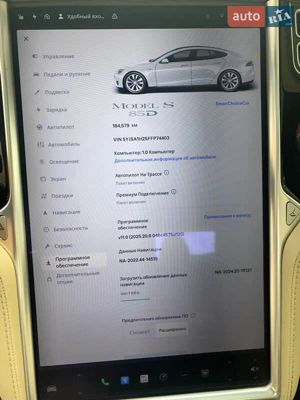 Лифтбек Tesla Model S 2015 в Львове